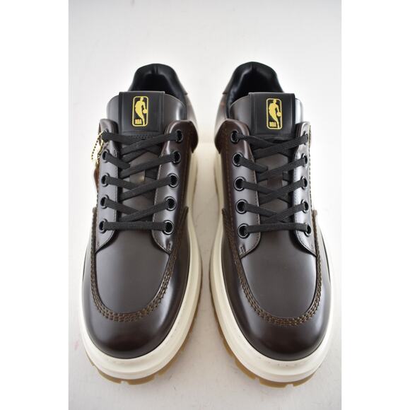 Louis Vuitton LV x NBA Abbesses Derby Ebony Brown Monogram Sneaker UK 9 US 10 11 - Picture 7 of 16